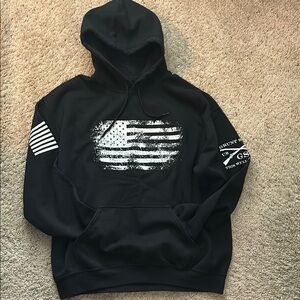 Black Graphic Hoodie